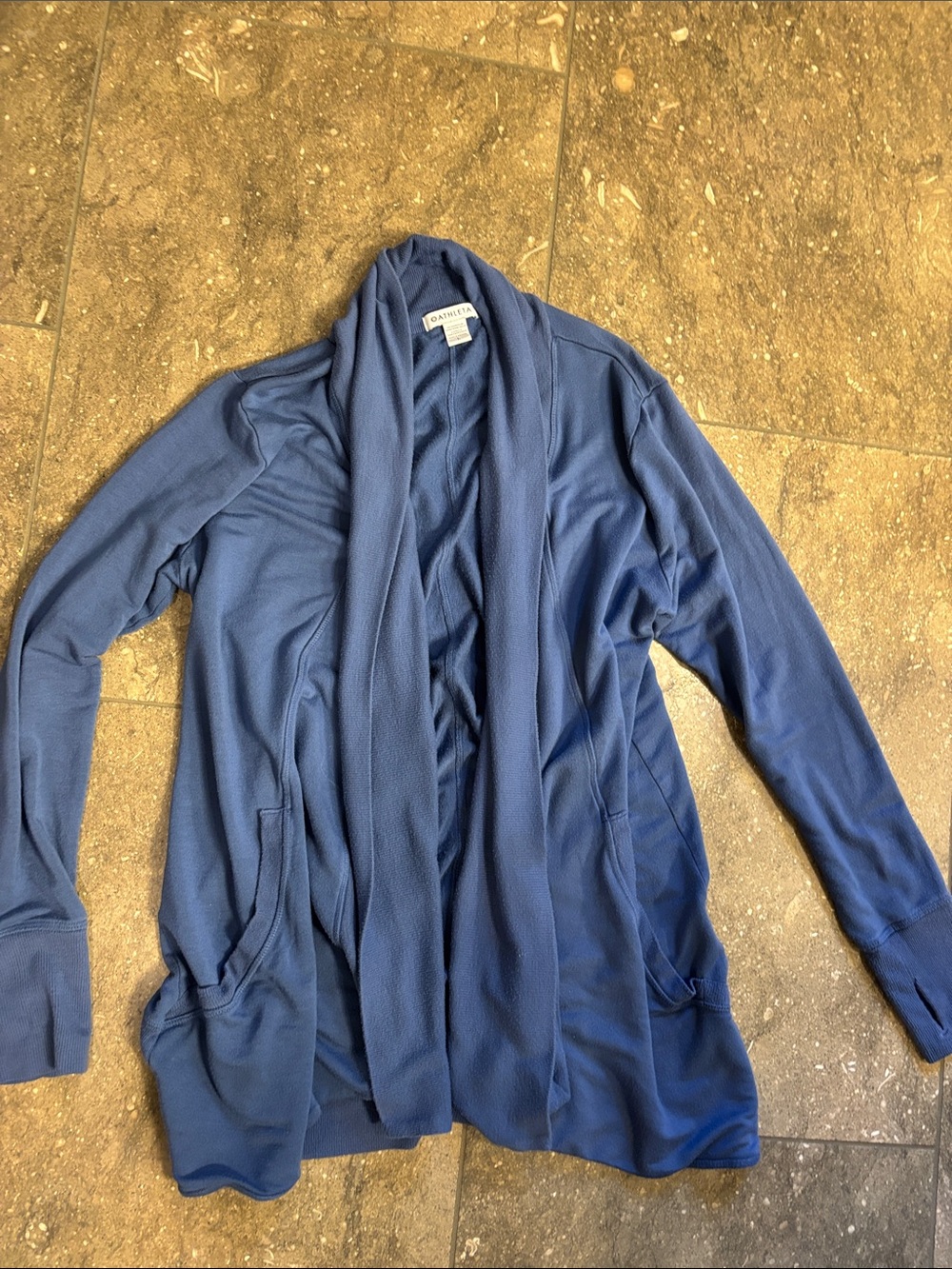 Athleta Pranayama cardigan, Blue, L